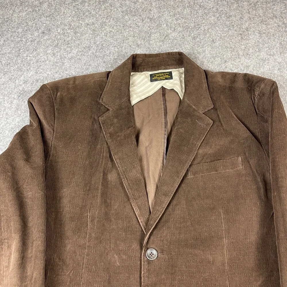 Vintage Old Navy Surplus Company Mens XL Brown Corduroy Blazer